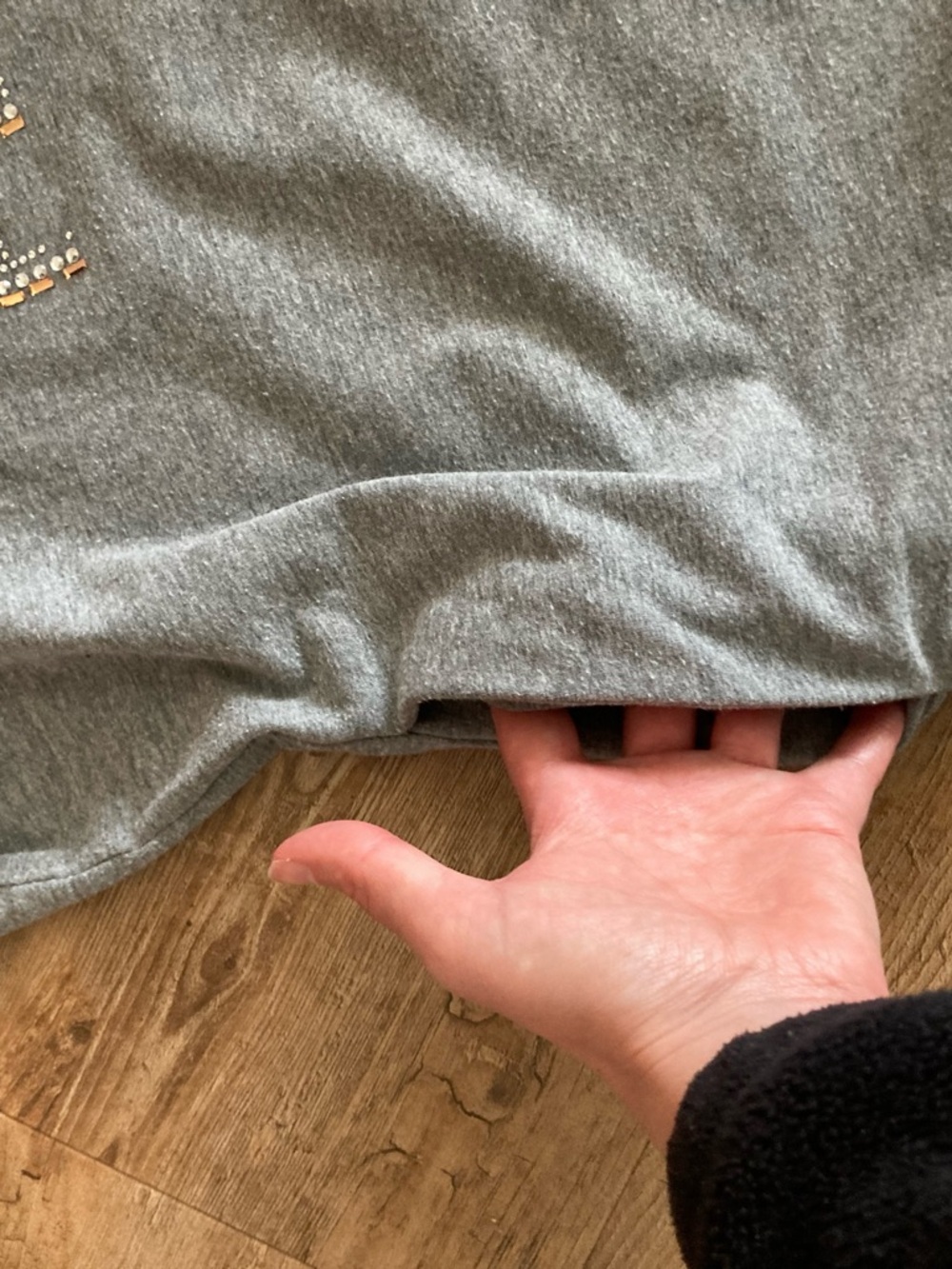 Fendi Silver-Gray Crystal Logo Tee Dress - Picture 6 of 9